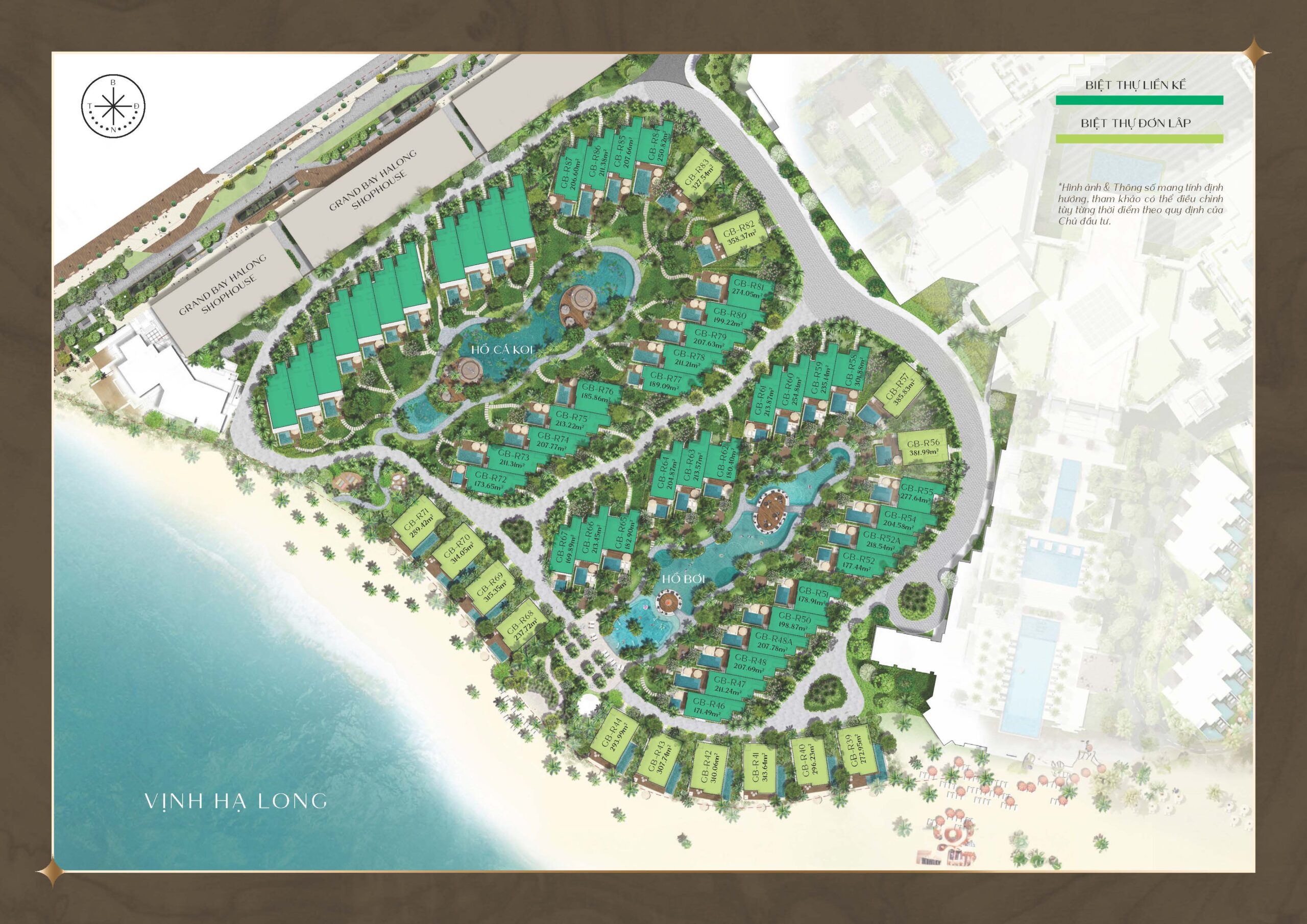 Mặt bằng biệt thự Lagoon Residence Đợt 2 | Grand Bay Hạ Long 2023