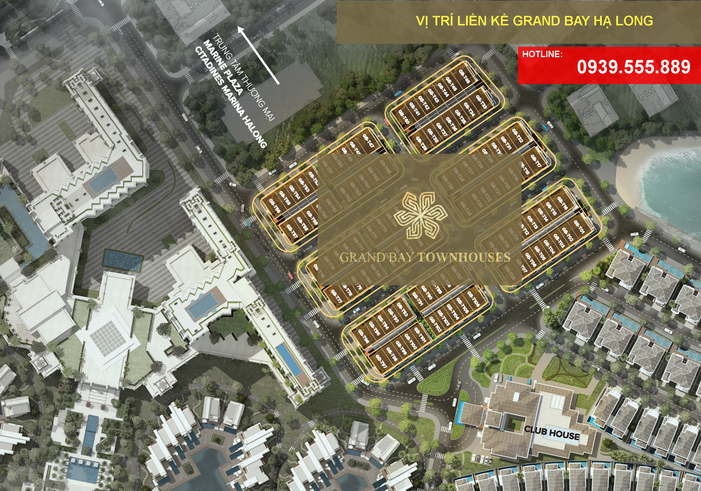 Vị trí phân khu Grand Bay Townhouse Hạ Long Vị trí phân khu Grand Bay Townhouse Hạ Long