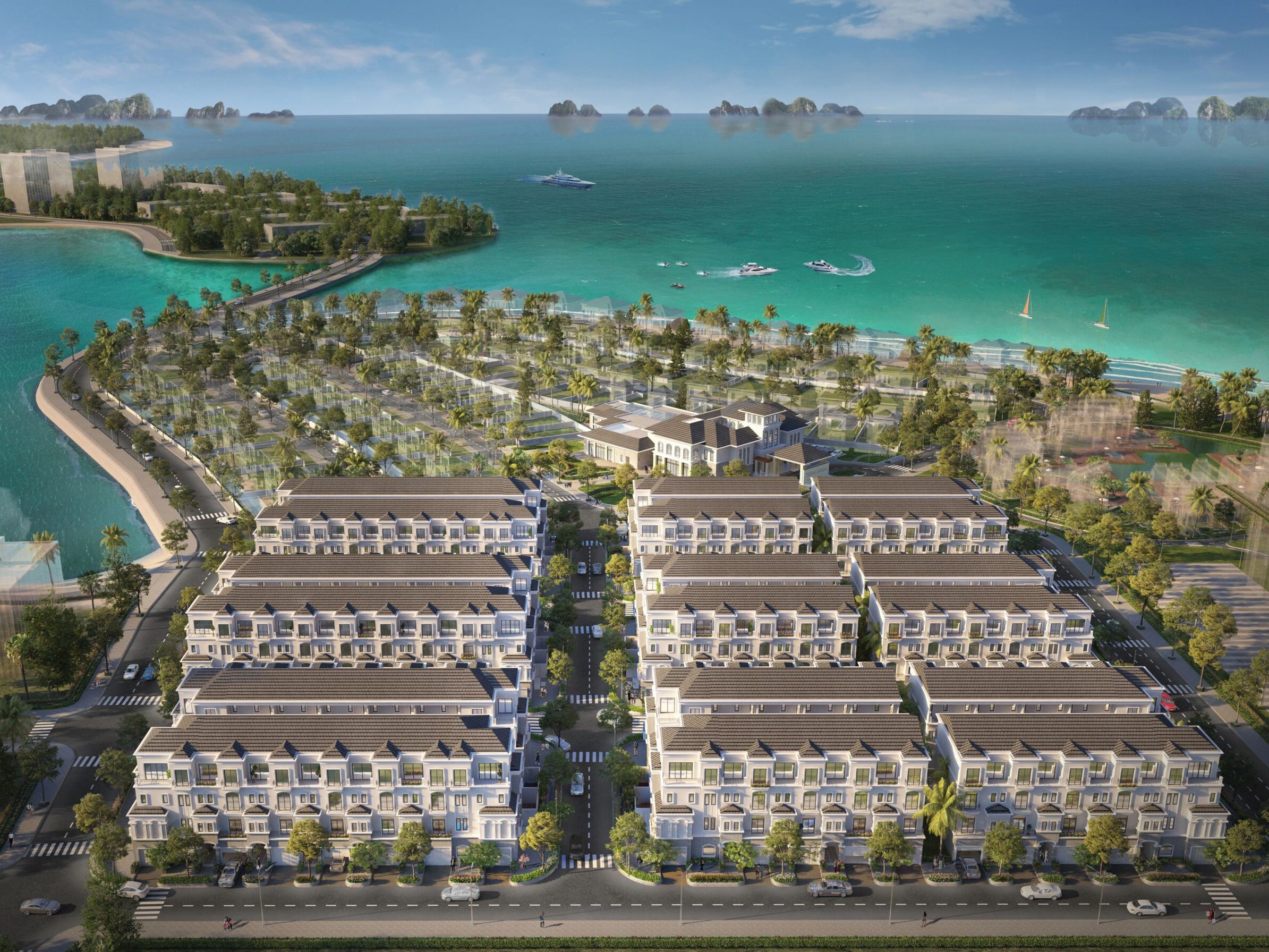 Phối cảnh phân khu dự án Liền kề Grand Bay Hạ ong