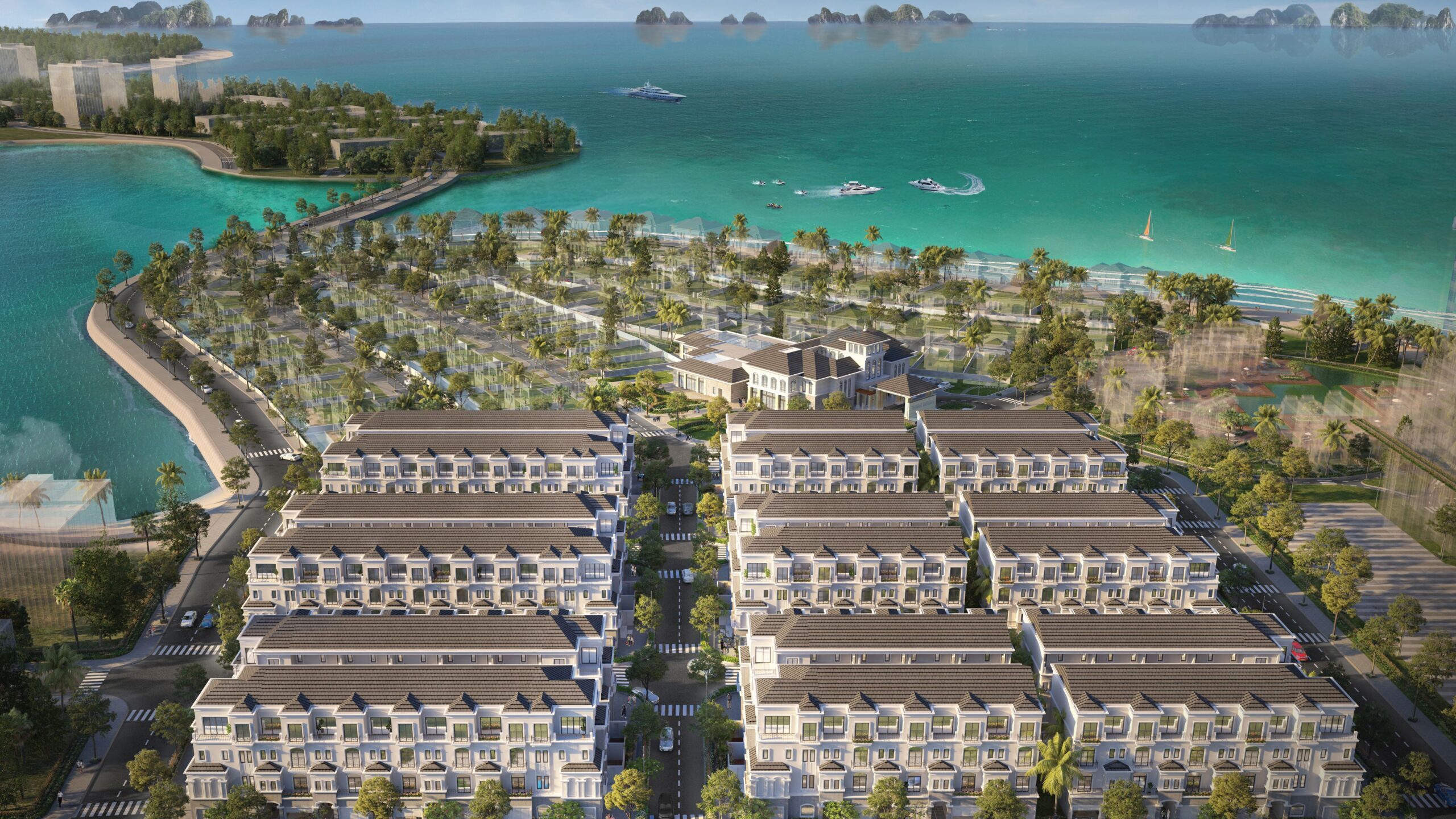 Phối cảnh phân khu dự án Liền kề Grand Bay Hạ ong