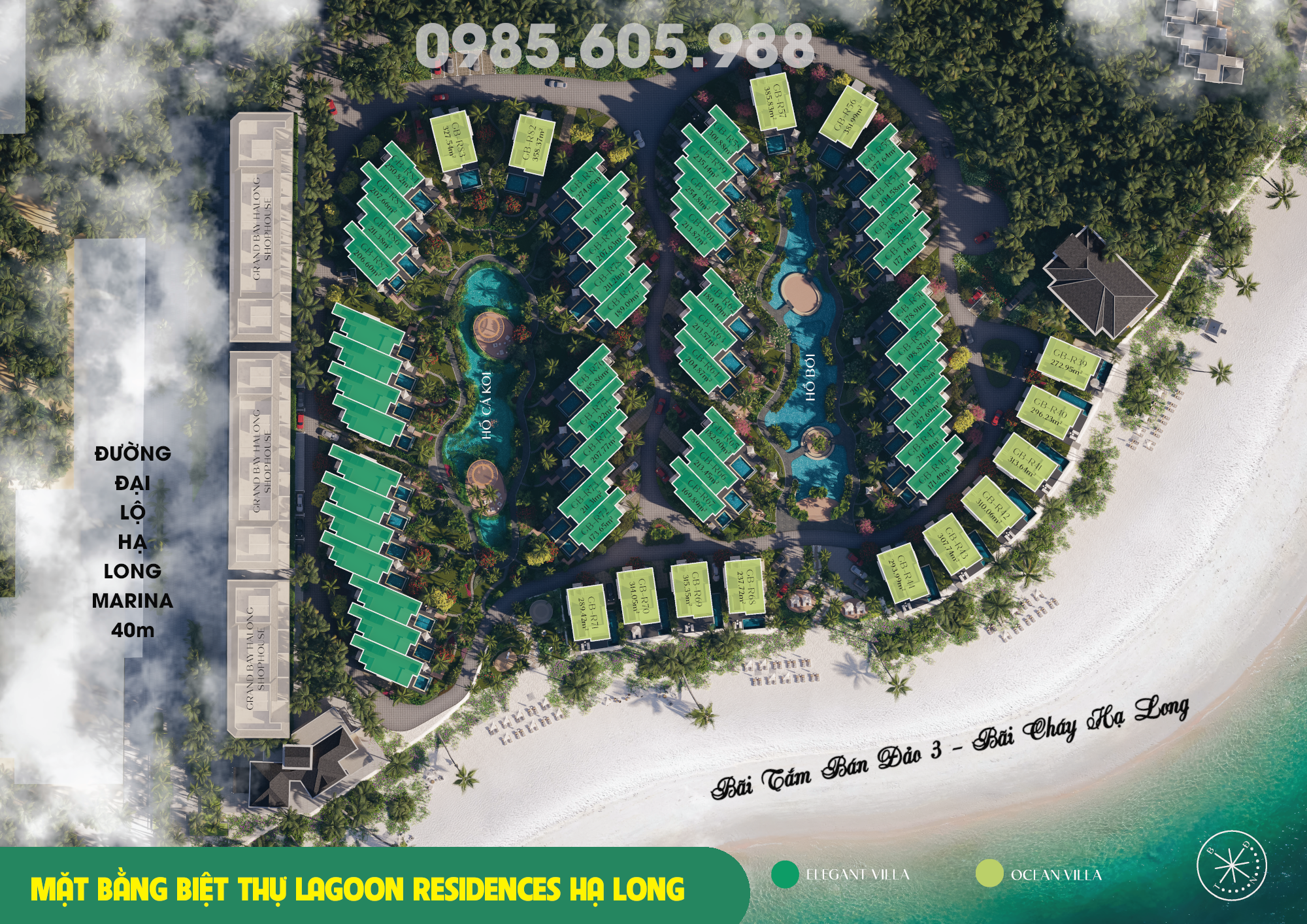 Mặt bằng Biệt thự Lagoon Residences Hạ Long 2024