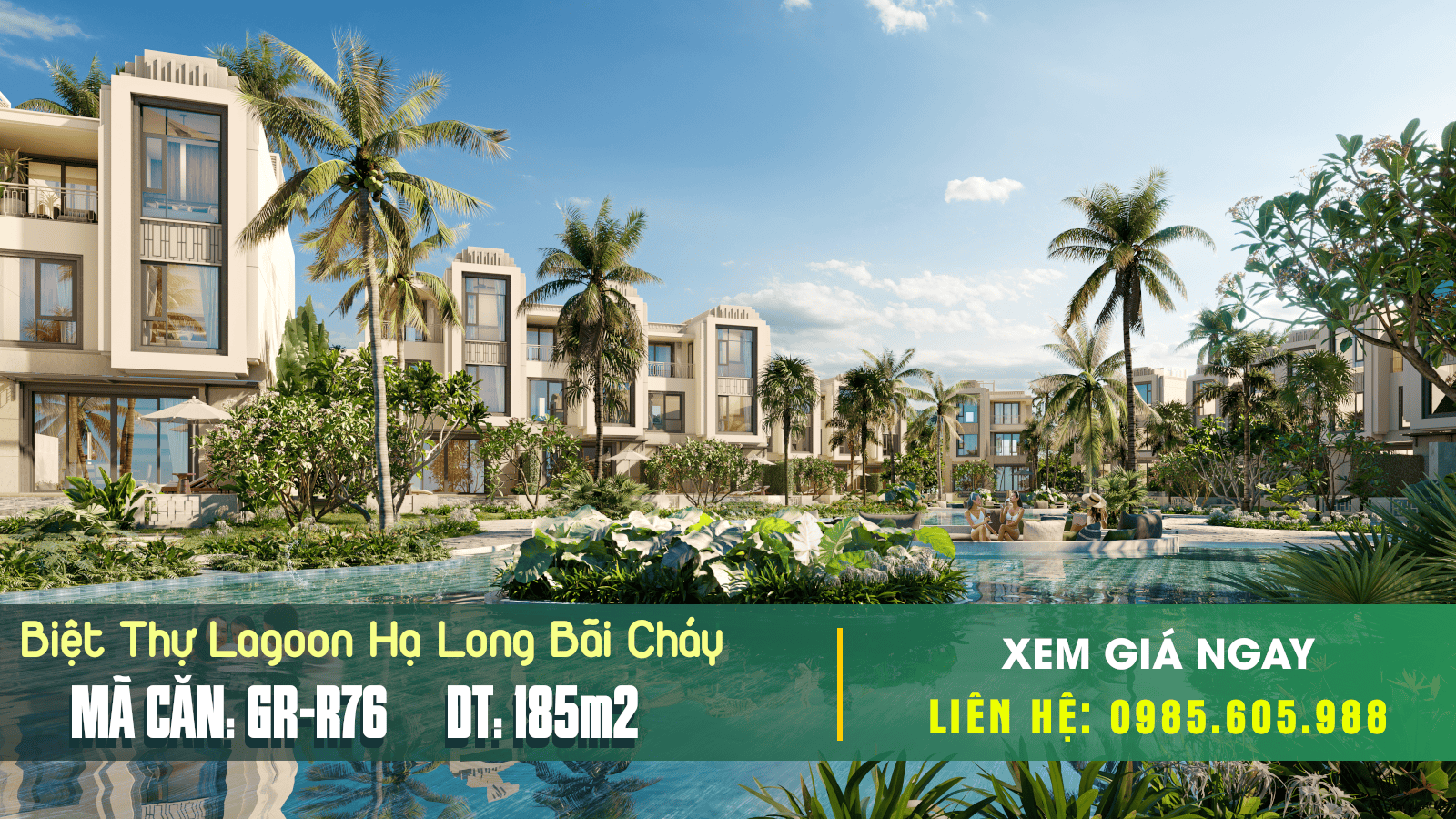 Thông tin chi tiết căn GB-R76 dự án Biệt thự Lagoon Residences Hạ Long 2024